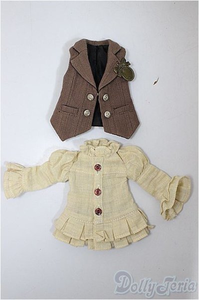 画像1: 幼SD/OF:トップス/1/6　30ｃｍ　BJD　MJD　衣装　ドール用 A-25-08-20-284-NY-ZA (1)
