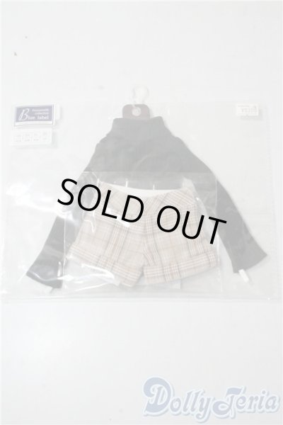 画像1: SDM/OF:ブラックタートルネック&チェックパンツセット・ミニ U-25-09-16-149-NY-ZU (1)