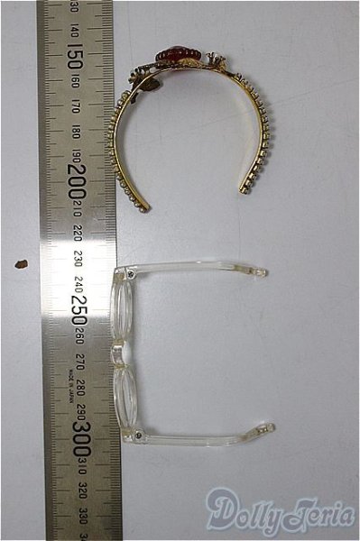 画像2: SDM/OF:カチューシャ・メガネ/1/4　40ｃｍ　BJD　MJD　衣装　ドール用 A-25-11-26-192-NY-ZA (2)