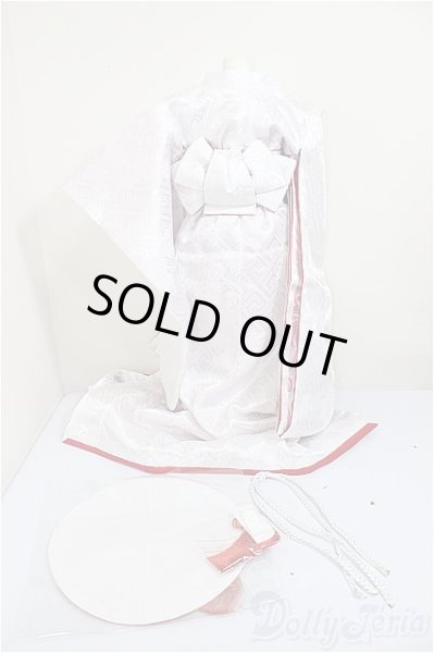 画像2: SD13G/OF:白無垢‐草花紋-赤/1/3　60ｃｍ　BJD　MJD　衣装　ドール用 A-25-11-26-219-NY-ZA (2)