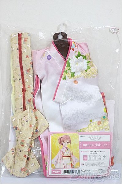 画像1: MSD&MDD/OF:振袖セット(牡丹)・ミニ/1/4　40ｃｍ　BJD　MJD　衣装　ドール用 A-25-10-01-292-NY-ZA (1)