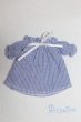 画像1: 幼SD/OF:Nine9Style様製 Smocking shoulder open blouse(Blue)/1/6　30ｃｍ　BJD　MJD　衣装　ドール用 A-25-10-15-083-NY-ZA (1)