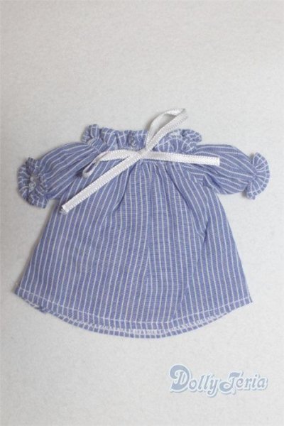 画像1: 幼SD/OF:Nine9Style様製 Smocking shoulder open blouse(Blue)/1/6　30ｃｍ　BJD　MJD　衣装　ドール用 A-25-10-15-083-NY-ZA (1)
