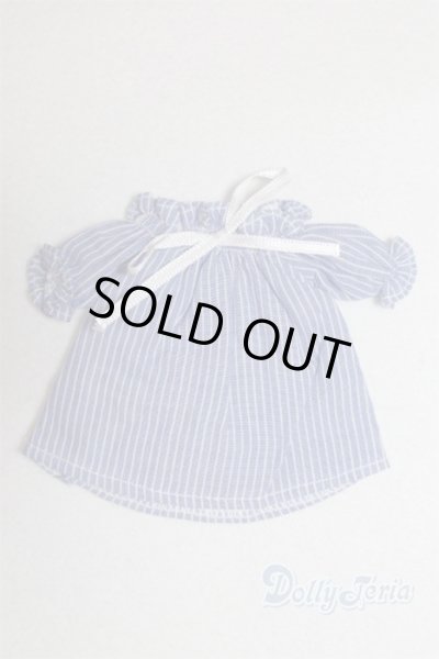 画像1: 幼SD/OF:Nine9Style様製 Smocking shoulder open blouse(Blue)/1/6　30ｃｍ　BJD　MJD　衣装　ドール用 A-25-10-15-083-NY-ZA (1)