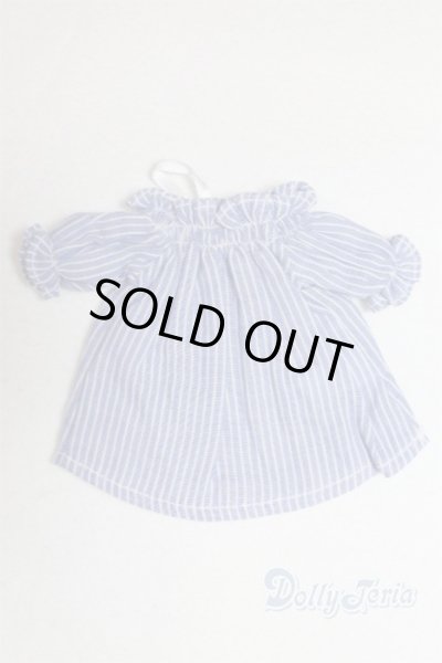 画像2: 幼SD/OF:Nine9Style様製 Smocking shoulder open blouse(Blue)/1/6　30ｃｍ　BJD　MJD　衣装　ドール用 A-25-10-15-083-NY-ZA (2)