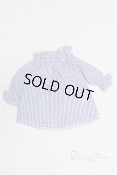 画像2: SDM＆MSD/OF:Nine9Style様製 Smocking shoulder open blouse(Blue)/1/4　40ｃｍ　BJD　MJD　衣装　ドール用 A-25-10-15-080-NY-ZA (2)