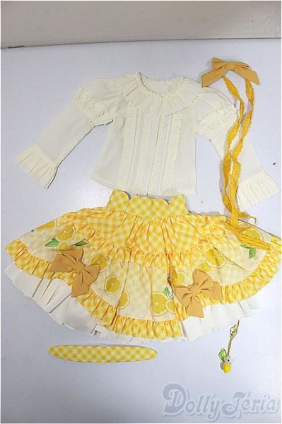 画像1: SDM/OF:レモンドレスセット・ミニ/1/4　40ｃｍ　BJD　MJD　衣装　ドール用 A-25-10-29-262-NY-ZA (1)