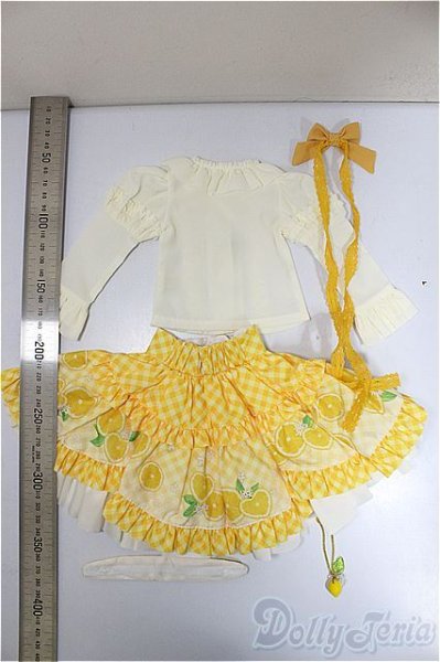 画像2: SDM/OF:レモンドレスセット・ミニ/1/4　40ｃｍ　BJD　MJD　衣装　ドール用 A-25-10-29-262-NY-ZA (2)
