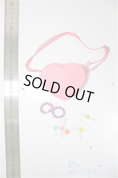 画像2: SD/OF:ハートクリアバッグ(ピンク)＆キャンディーセット/1/4　40ｃｍ　BJD　MJD　衣装　ドール用 A-25-10-29-326-NY-ZA (2)