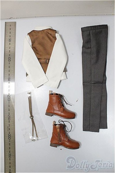 画像2: SDM/OF:ナチュラルカントリーシリーズ　お迎えドレス/1/4　40ｃｍ　BJD　MJD　衣装　ドール用 A-25-11-5-337-NY-ZA (2)