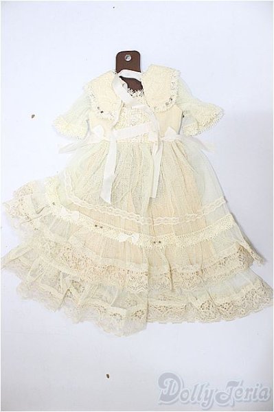 画像1: SDM/OF:レーシーチュールドレス（バニラ）・ミニ/1/4　40ｃｍ　BJD　MJD　衣装　ドール用 A-25-11-12-369-NY-ZA (1)