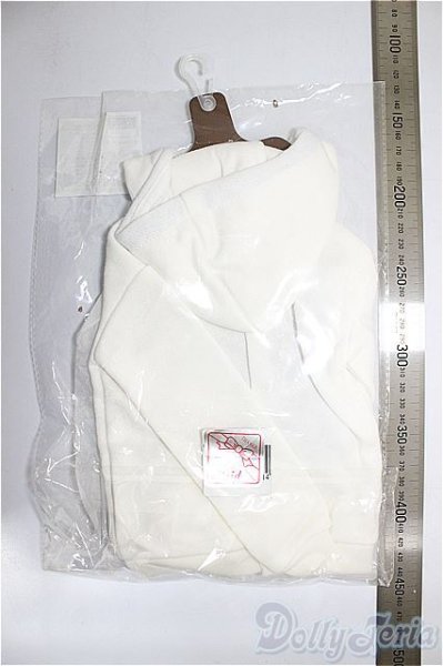 画像2: SDGrB＆SD13男の子/OF:ハイネックパーカー(ホワイト)/1/3　65ｃｍ　BJD　MJD　衣装　ドール用 A-25-11-19-156-NY-ZA (2)