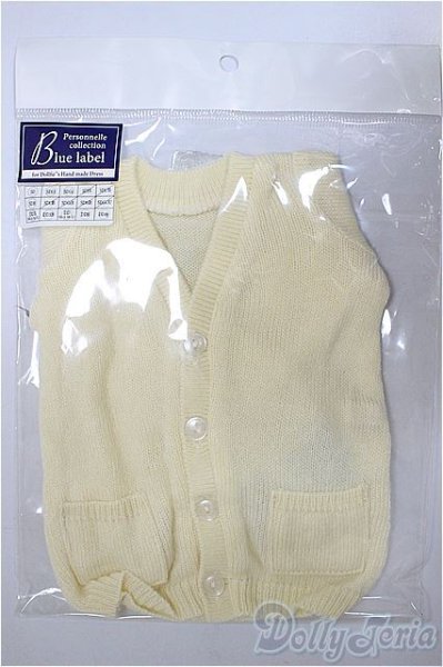 画像1: SD/OF:スクールカーディガン（クリーム）/1/3　60ｃｍ　BJD　MJD　衣装　ドール用 A-25-11-12-394-NY-ZA (1)