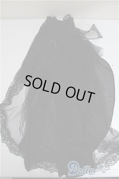 画像1: SD/OF:おめかしトレーン（黒・チュール）/1/3　60ｃｍ　BJD　MJD　衣装　ドール用 A-25-11-26-278-NY-ZA (1)