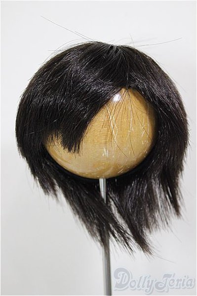画像1: 8-9inch/W-163D-Charcoalbrown:ウィッグ/インチ　BJD　MJD　ドール用 A-26-01-14-227-NY-ZA (1)