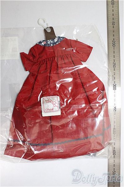 画像2: SDM/OF:よそゆきワンピセット(ダークレッド)・ミニ/1/4　40ｃｍ　BJD　MJD　衣装　ドール用 A-26-01-21-361-NY-ZA (2)
