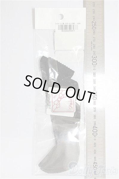 画像2: SDM/OF:ソックス・ミニ（黒・フラワーチェック柄）/1/4　40ｃｍ　BJD　MJD　衣装　ドール用 A-26-01-21-370-NY-ZA (2)