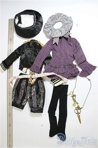 画像2: SD/OF:衣装セット/1/3　60ｃｍ　BJD　MJD　衣装　ドール用 A-26-01-28-325-NY-ZA (2)