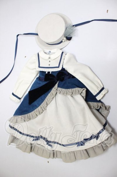 画像1: SDM＆MSD/OF:ミルティーユリボンドレス・ミニ A-26-02-18-144-WT-ZA (1)