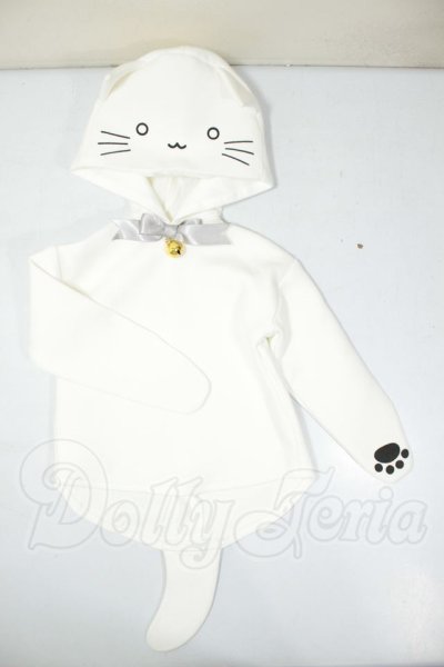 画像1: SD/OF:白ねこパーカー A-26-07-27-164-NY-ZA (1)