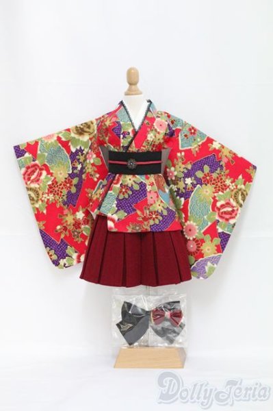 画像1: SD DD/OF 紅色小町(ボークス)着物ドレス I-25-04-13-1058-YB-ZI (1)
