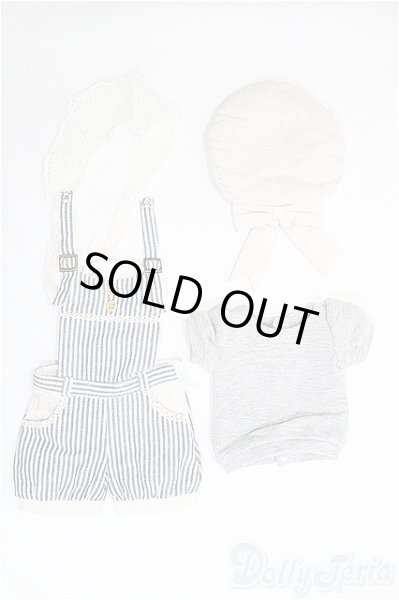 画像1: SDM/OF ストライプサロペットセットミニ/1/4　40ｃｍ　BJD　MJD　衣装　ドール用 I-25-11-23-346-TO-ZI (1)