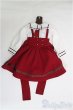 画像1: SDM/OF:ボルドーサスペンダーセット・ミニ/1/4　40ｃｍ　BJD　MJD　衣装　ドール用 I-25-07-27-154-TO-ZI (1)