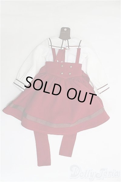 画像1: SDM/OF:ボルドーサスペンダーセット・ミニ/1/4 40cm BJD MJD 衣装 ドール用 I-25-07-27-154-TO-ZI (1)