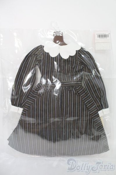 画像2: SD/OF ストライプワンピセット クリーム(ボークス)/1/3　60ｃｍ　BJD　MJD　衣装　ドール用 I-25-07-06-1078-TO-ZI (2)
