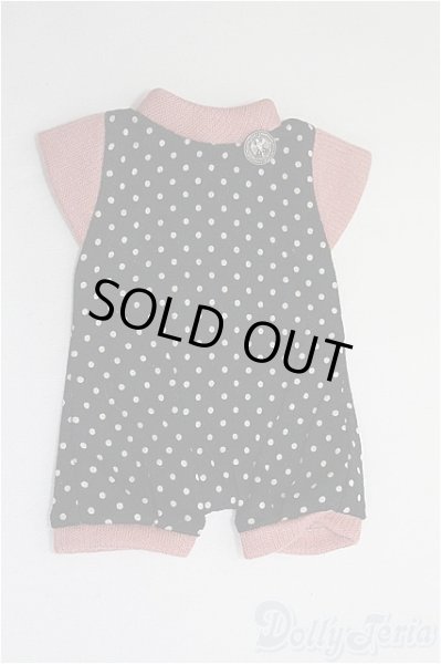 画像1: 幼SD/OF:水玉ロンパース/1/6　30ｃｍ　BJD　MJD　衣装　ドール用 I-25-08-03-143-KD-ZI (1)