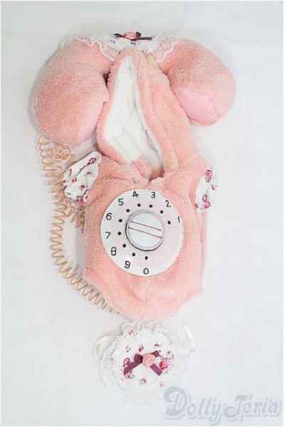 画像1: 幼SD/OF:衣装セット　VOLKS　なつかしのピンク電話/1/6　30ｃｍ　BJD　MJD　衣装　ドール用 I-25-08-03-118-KD-ZI (1)