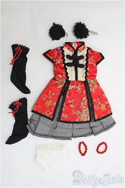 画像1: 幼SD/OF:衣装セット　VOLKS製チャイナ/1/6　30ｃｍ　BJD　MJD　衣装　ドール用 I-25-08-03-095-KD-ZI (1)
