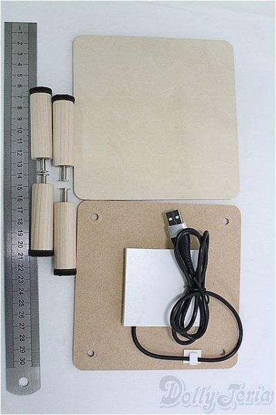 画像3: 幼SD/1/6/30cm用コタツ I-25-08-24-208-KD-ZI (3)