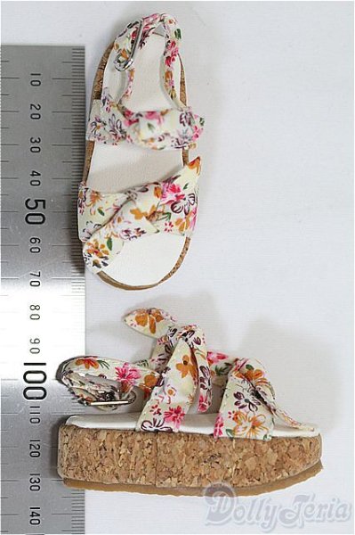 画像2: SD/OF:靴　フラワーサンダル/1/3　60ｃｍ　BJD　MJD　衣装　ドール用 I-25-08-17-136-KD-ZI (2)