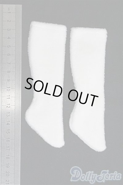 画像2: SDM/OF:ふわふわファーソックス(白)・ミニ/1/4　40ｃｍ　BJD　MJD　衣装　ドール用 I-25-08-31-191-KD-ZI (2)