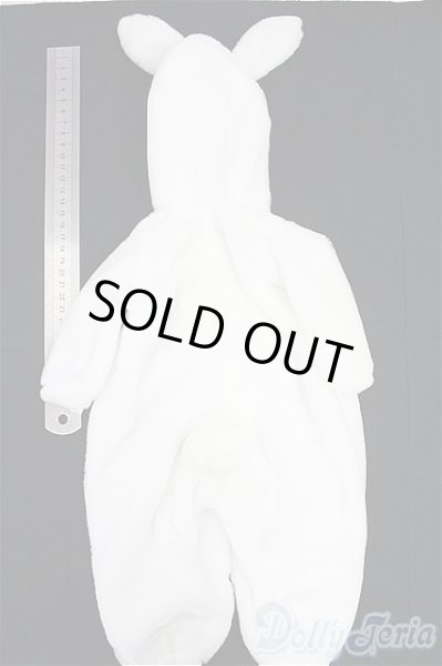 画像2: MSD＆MDD/OF:ふわふわしろうさぎさんパジャマ・ミニ/1/4　40ｃｍ　BJD　MJD　衣装　ドール用 I-25-09-07-253-KD-ZI (2)