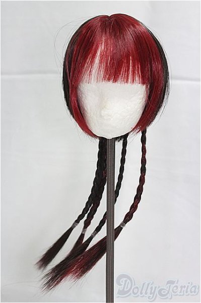 画像1: 8-9inch/ウィッグ　Pigg Doll様/インチ　BJD　MJD　ドール用 I-25-09-14-055-KD-ZI (1)