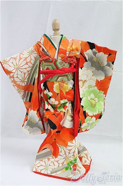 画像1: SDM＆MSD/OF:着物セット　ほっぺこ堂製/1/4　40ｃｍ　BJD　MJD　衣装　ドール用 I-25-09-21-066-KD-ZI (1)