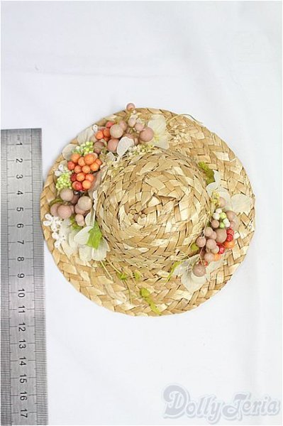 画像2: SDM&MSD/OF:小物 ストローハット/1/4 40cm BJD MJD 衣装 ドール用 I-25-09-14-148-KD-ZI (2)