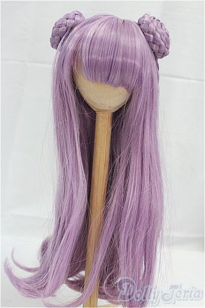 画像1: 9-10inch/ウィッグ　パープル　お団子/インチ　BJD　MJD　ドール用 I-25-09-14-136-KD-ZI (1)