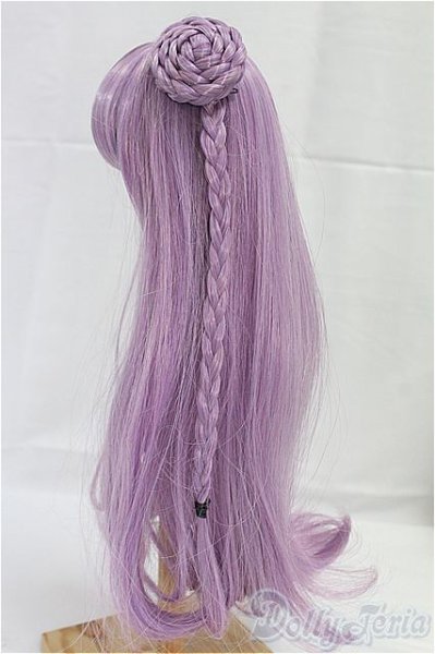 画像2: 9-10inch/ウィッグ パープル お団子/インチ BJD MJD ドール用 I-25-09-14-136-KD-ZI (2)