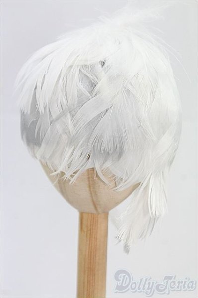 画像2: 8-9inch/カラス屋　羽ウィッグ/インチ　BJD　MJD　ドール用 I-25-09-21-087-KD-ZI (2)