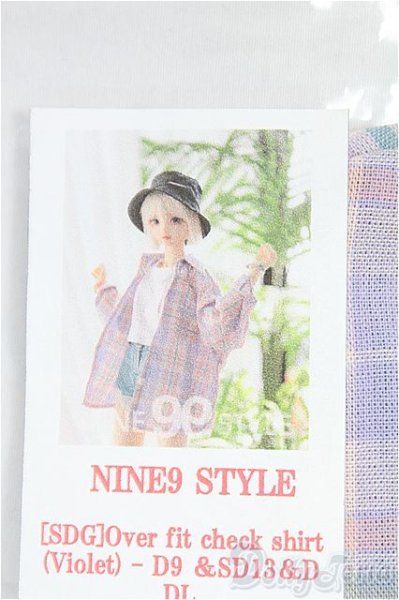 画像1: SD/OF:トップス　NINE9STYLE製Over fit check shirt(Mint) I-25-09-21-208-KD-ZI (1)