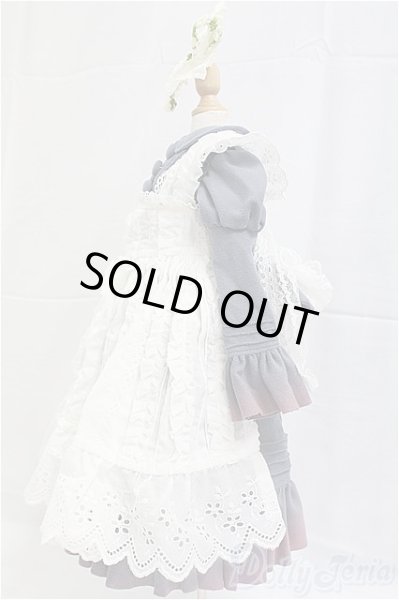 画像2: SD/OF:衣装セット　ブルー　ワンピース　エプロン/1/3　60ｃｍ　BJD　MJD　衣装　ドール用 I-25-10-05-257-KD-ZI (2)
