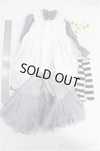 画像5: SD/OF:衣装セット　ブルー　ワンピース　エプロン/1/3　60ｃｍ　BJD　MJD　衣装　ドール用 I-25-10-05-257-KD-ZI (5)