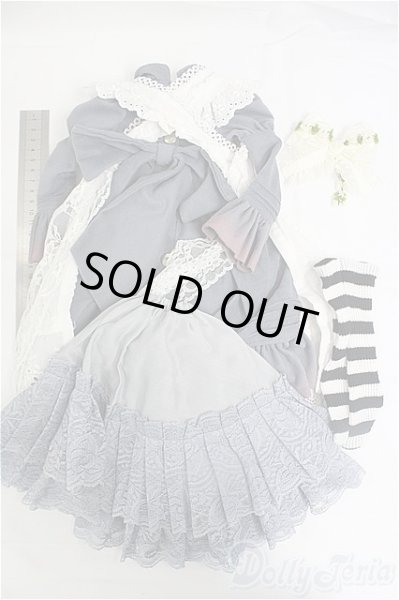 画像6: SD/OF:衣装セット　ブルー　ワンピース　エプロン/1/3　60ｃｍ　BJD　MJD　衣装　ドール用 I-25-10-05-257-KD-ZI (6)