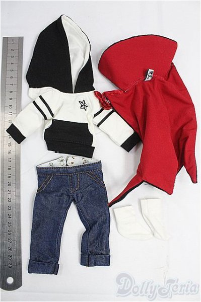 画像2: 幼SD/OF:衣装セット/1/6　30ｃｍ　BJD　MJD　衣装　ドール用 I-25-10-26-259-KD-ZI (2)