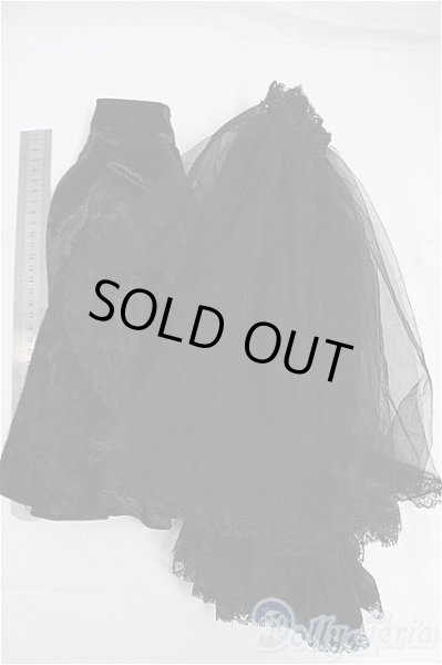 画像3: SD13G/OF:マント+黒レースオーバースカート/1/3　60ｃｍ　BJD　MJD　衣装　ドール用 I-25-10-26-145-KD-ZI (3)