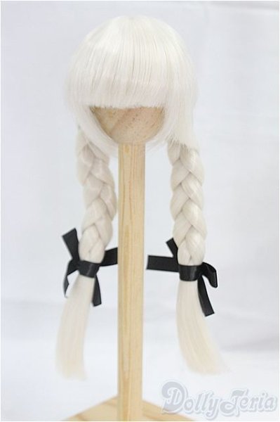 画像1: 6-7inch/ウィッグ　三つ編み/インチ　BJD　MJD　ドール用 I-25-10-12-093-KD-ZI (1)