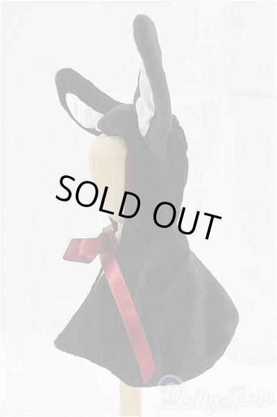 画像2: 幼SD/OF:アウター　うさ耳ケープ/1/6　30ｃｍ　BJD　MJD　衣装　ドール用 I-25-10-19-078-KD-ZI (2)